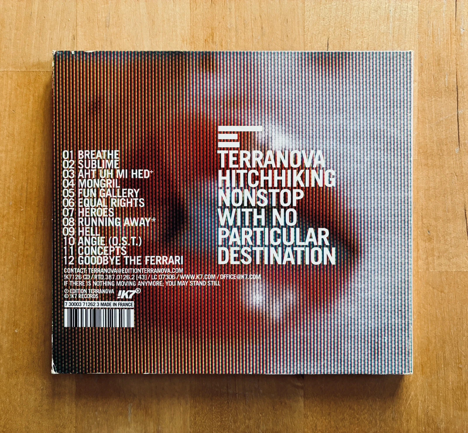 CD digipack Terranova Hitch Hicking non stop com nenhum destino particular. – photo 3